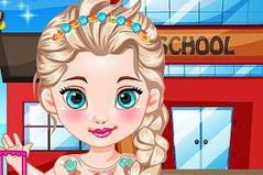 Эльза Идет в Школу - Baby Elsa Goes To School